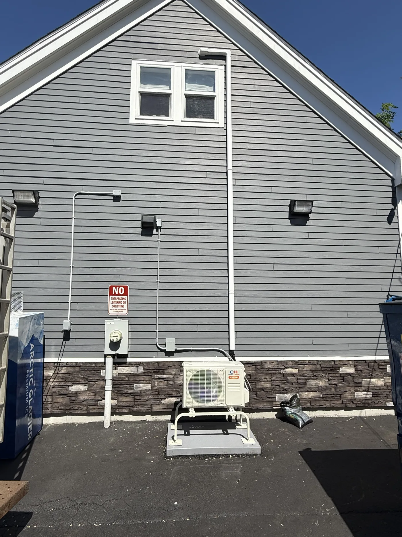A Panasonic mini-split heat pump head mounted inside a New Bedford MA home